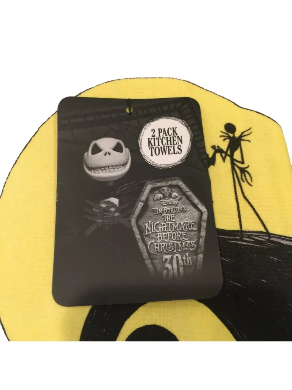 Disney The Nightmare Before Christmas Jack & Sally Kitchen Towels Set of 2